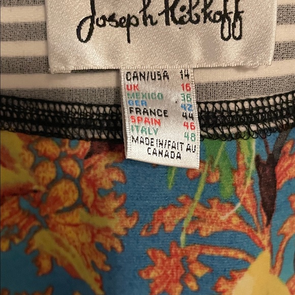Joseph Ribkoff Multicolor Patchwork Jacket / Top - Picture 2 of 3